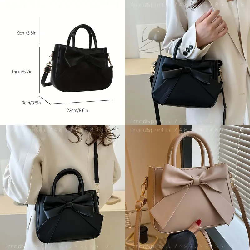 Elegant Black Bow Handbag for  - Women'S Bags Handbags ulasan dan harga