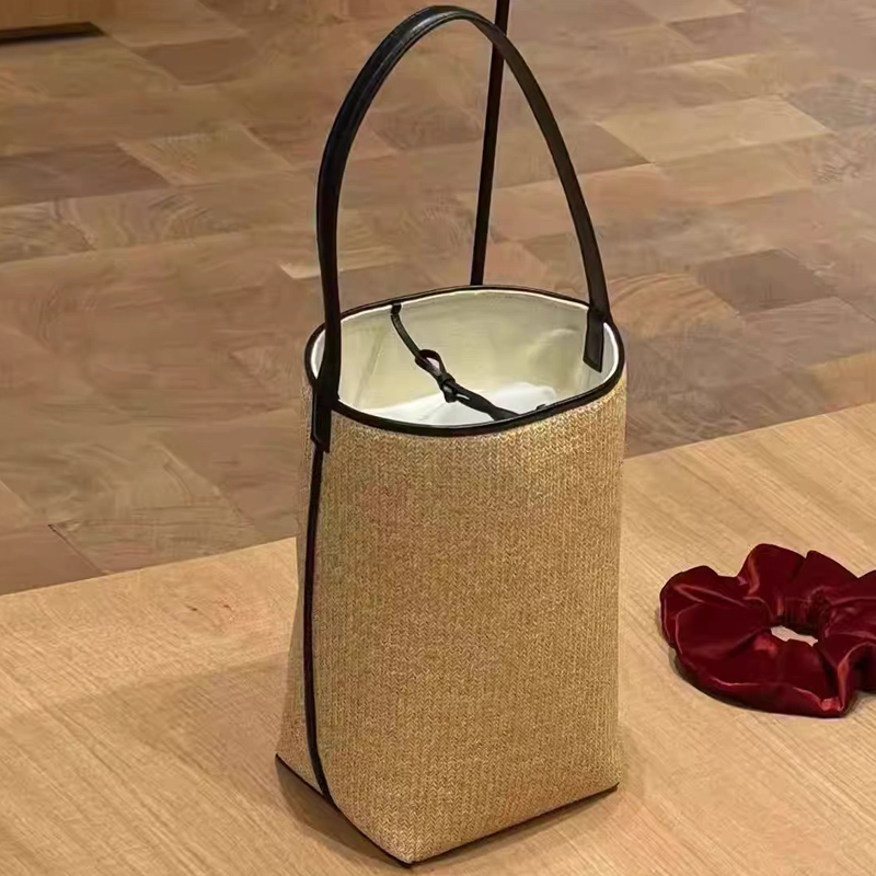 Raffia Knitting Small Beach Bu - Women'S Raffia Bags ulasan dan harga