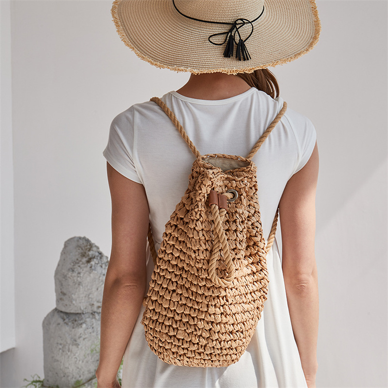2023 Summer Casual Straw Backp - Women'S Raffia Bags ulasan dan harga