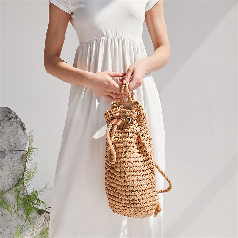 2023 Summer Casual Straw Backp - Women'S Raffia Bags ulasan dan harga