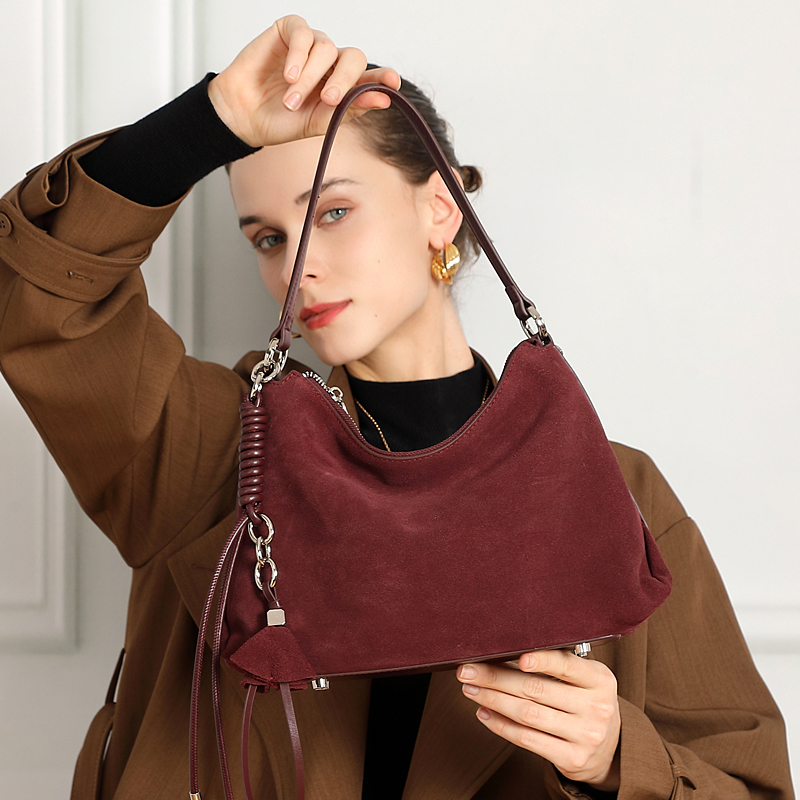 HIFASHION Trendy Suede Leather - Women Bags 2026 Trends ulasan dan harga