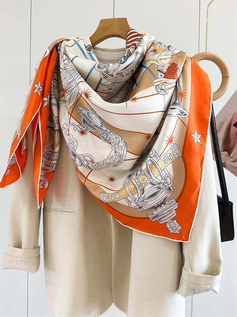 Luxury Brand Scarf Large Silk  - Women Bags Branded ulasan dan harga