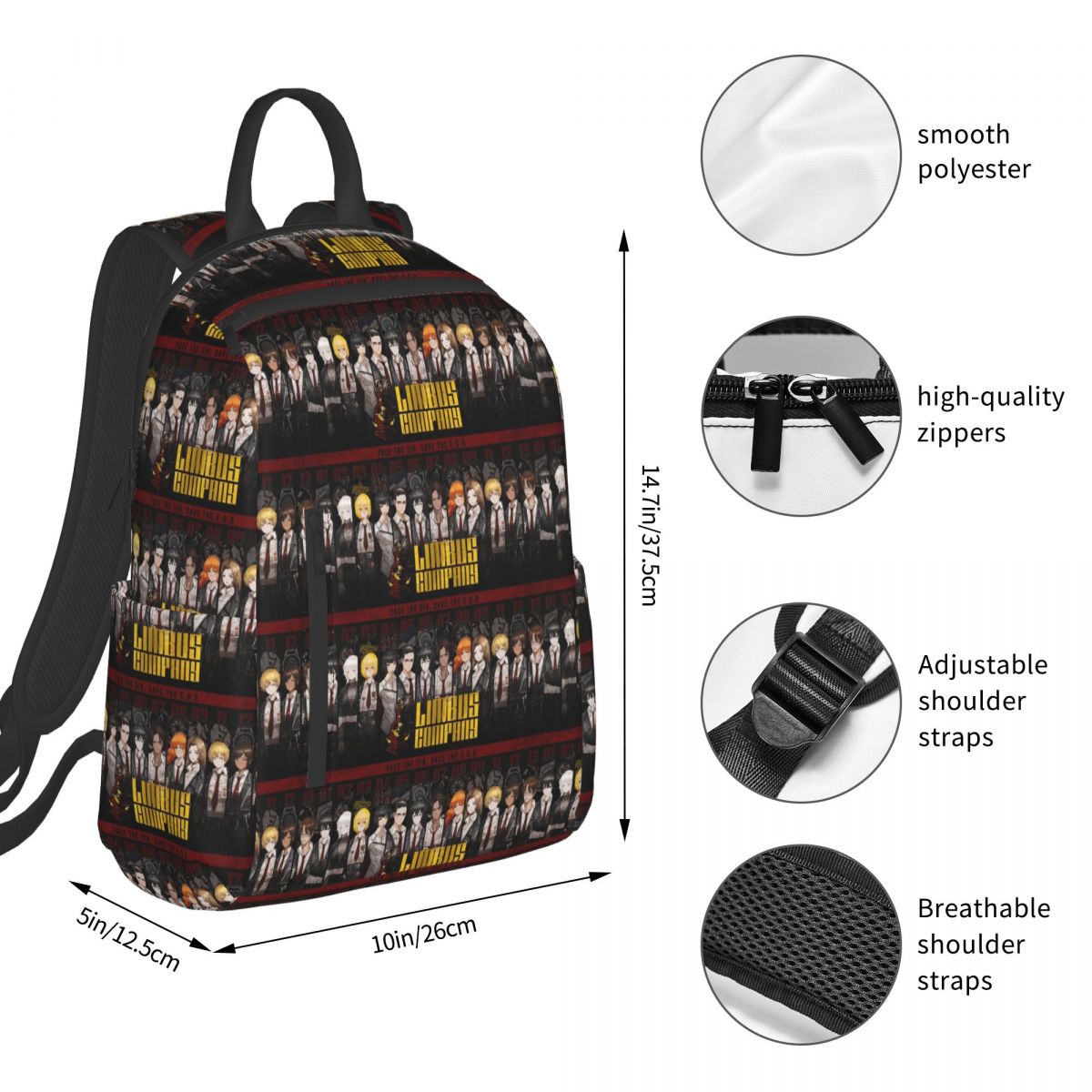 Limbus Company Backpack Studen - Women Bags Company ulasan dan harga