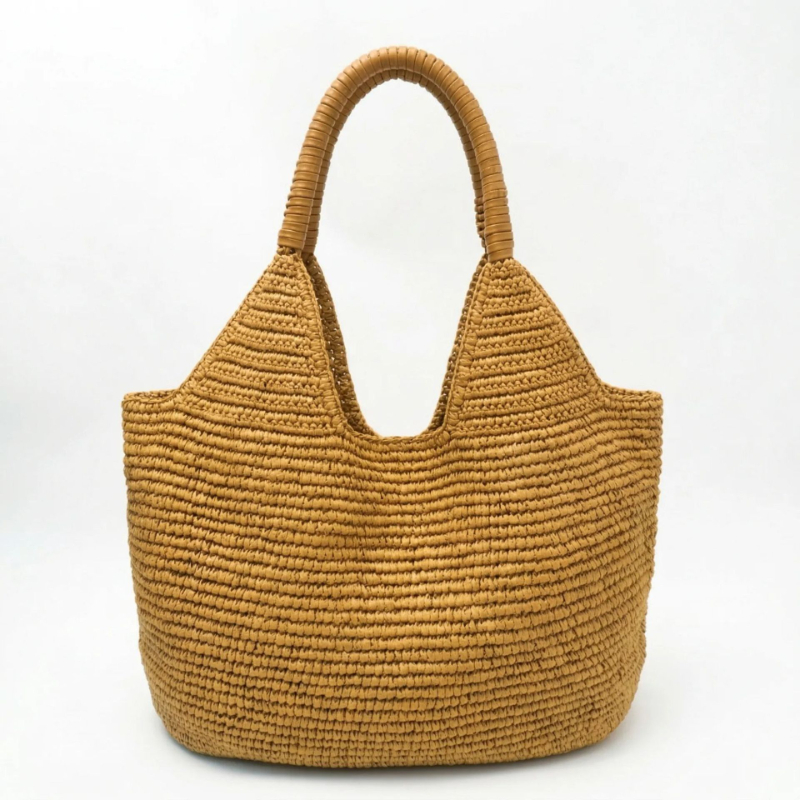 Raffia Woven Straw Shoulder Ba - Women'S Raffia Bags ulasan dan harga