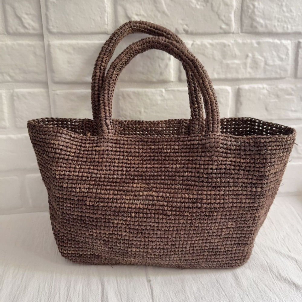 New Handmade Raffia Straw Bag  - Women'S Raffia Bags ulasan dan harga