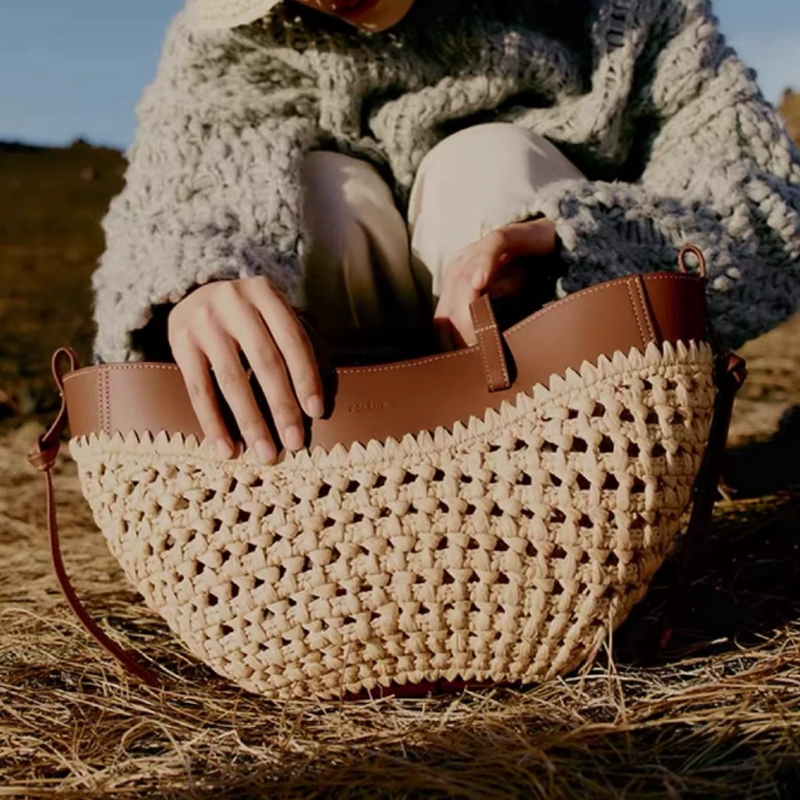 2026 Summer Hollow-out Raffia  - Women'S Raffia Bags ulasan dan harga