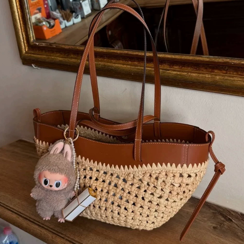 2026 Summer Hollow-out Raffia  - Women'S Raffia Bags ulasan dan harga