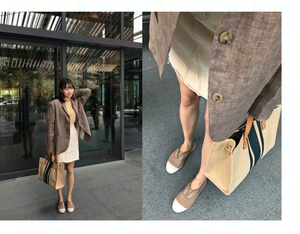 2026 New Striped Canvas Tote B - Women Hand Bags For Office ulasan dan harga