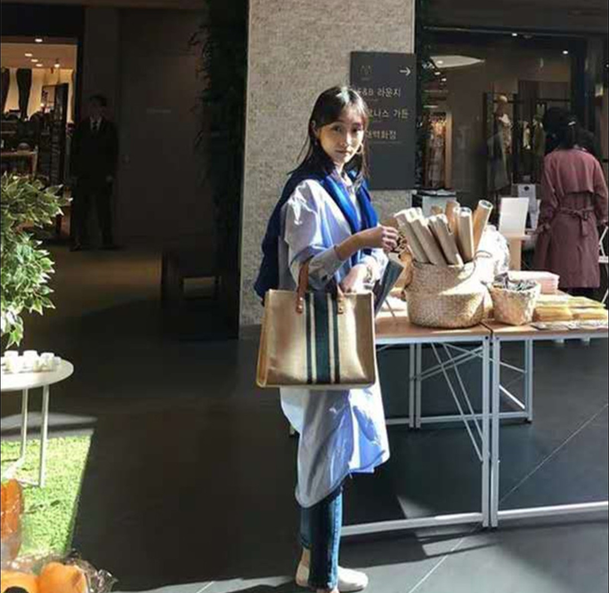 2026 New Striped Canvas Tote B - Women Hand Bags For Office ulasan dan harga