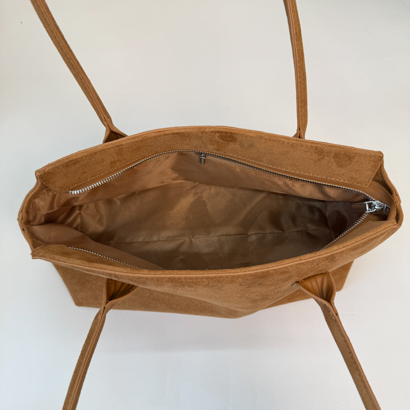 Vintage-Inspired Brown Suede A - Women Hand Bags For Office ulasan dan harga