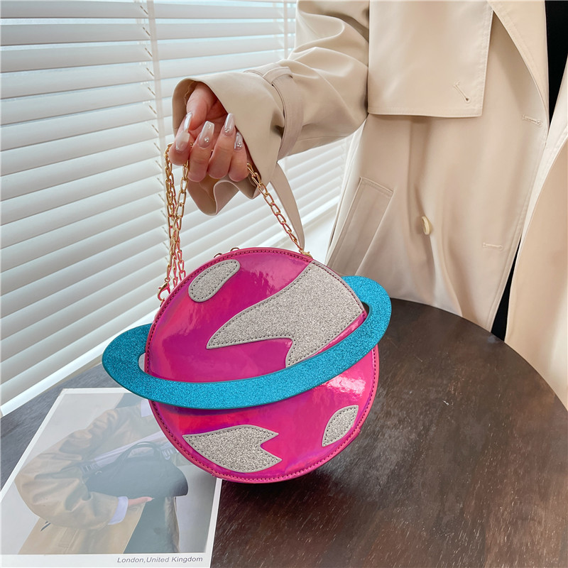 Laser Circular Planet Shape Pu - Women'S Young Bags ulasan dan harga