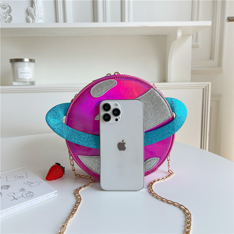 Laser Circular Planet Shape Pu - Women'S Young Bags ulasan dan harga